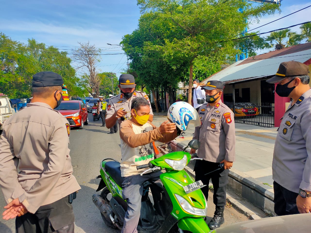 Putus Mata Rantai Covid-19, Polsek Bontoala Intens Laksanakan Operasi Yustisi